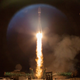 Launch of Soyuz rocket carrying OneWeb satellites.